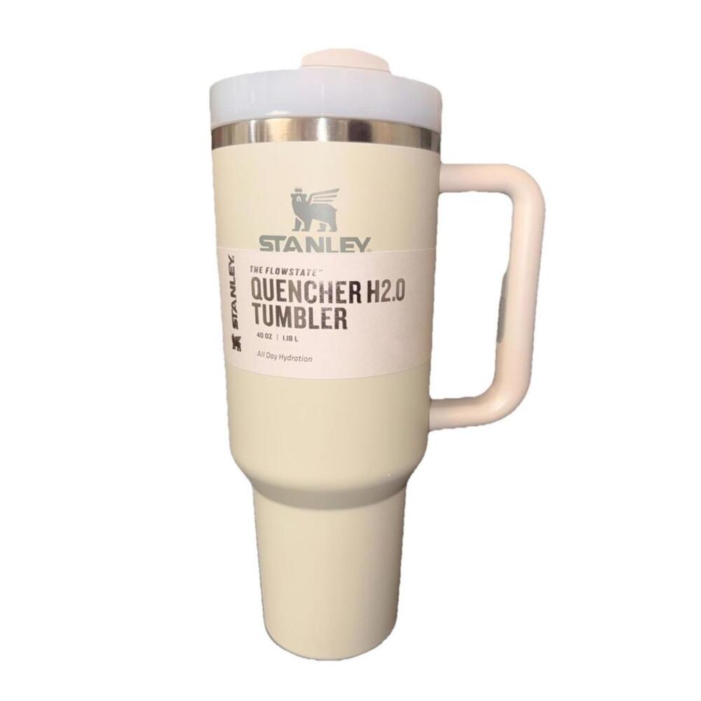 STANLEY THE QUENCHER H2.0 FLOWSTATE Creme? Pink Handle Top TUMBLER | 40 OZ  NEW